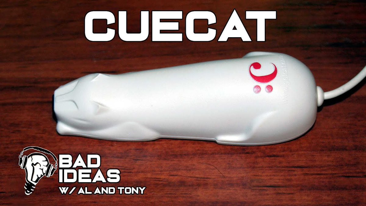RetroEvery's tweet photo. CueCat (1999): A free barcode scanner to link print ads to websites—sounded innovative, but privacy concerns, useless without internet, and massive $185M loss killed it. Epic dot-com bust! #TechFlops #90sTech https://t.co/ujGVPuC77B