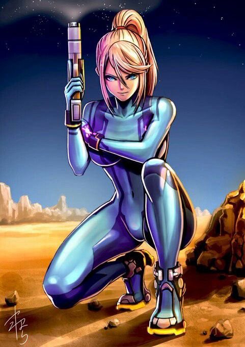 Samus Saturday by @yoshitoyamahara — see you next… Saturday! #Nintendo #Metroid #SamusAran #SamusSaturday #FanArt #SciFi