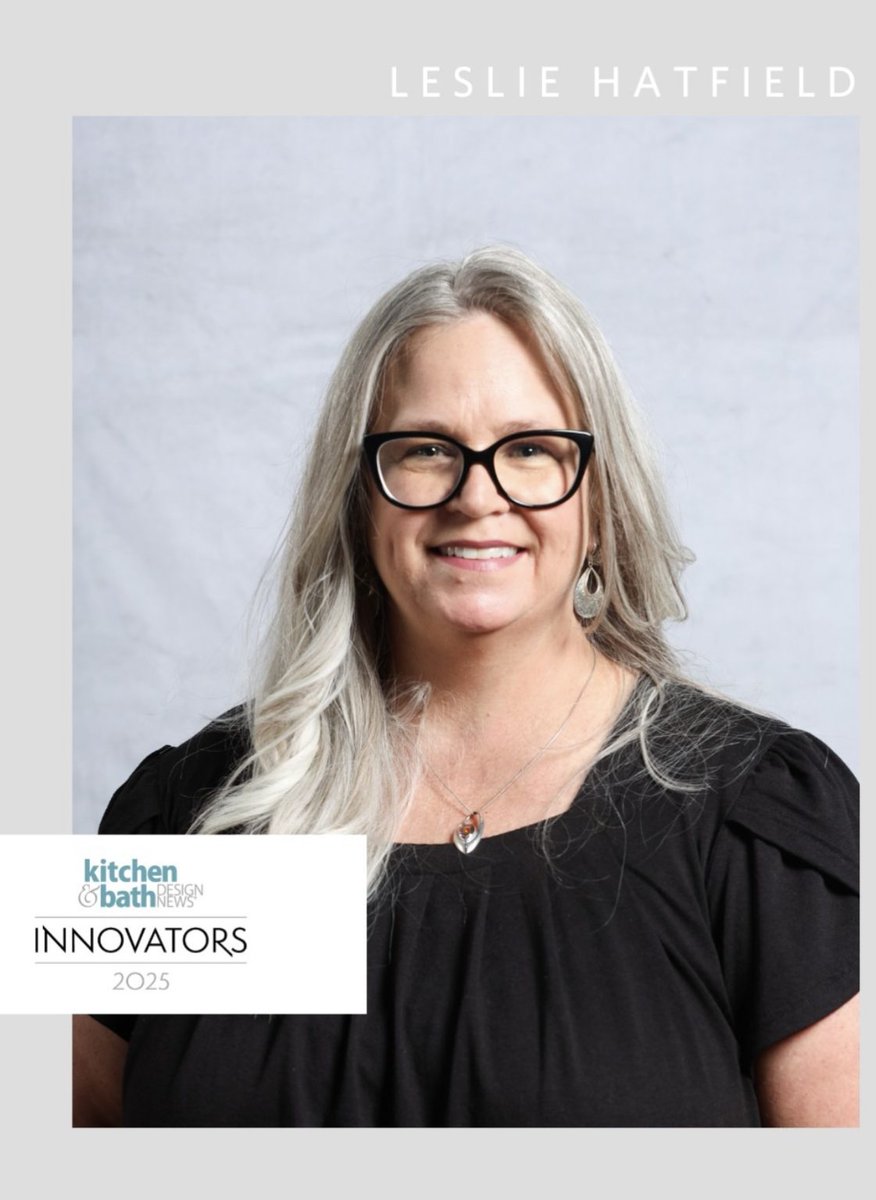 SDRKC's tweet photo. We’re celebrating Leslie Hatfield, named a 2025 Kitchen + Bath Design News Innovator! From visionary design to meaningful impact, she is shaping the future of spaces we love.
👉 Read the full spotlight here: https://t.co/13nZFYOw09

#DesignLeader #InnovationInDesign #RemodelAgain https://t.co/KmEutkA0Pq
