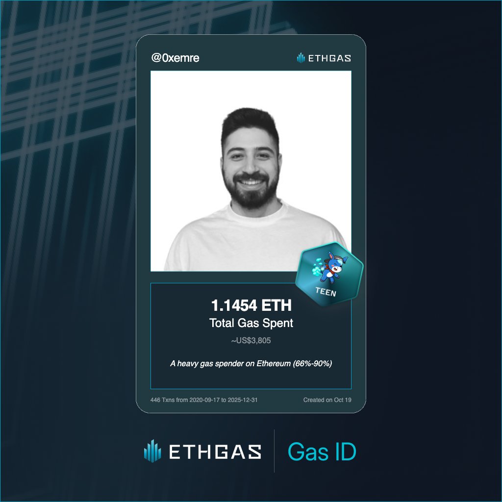 ETHGas yakın zamanda yatırım aldı ve yakında tokeni çıkacak.

Ethereum'da ne kadar gas harcadığınızı görün ve sosyal görevleri tamamlayarak Beans kazanın.

Beansler sanırım tokene dönüşecek. Ben 1.14 ETH harcamışım.

Referanslı link: ethgas.com/community/gas-…