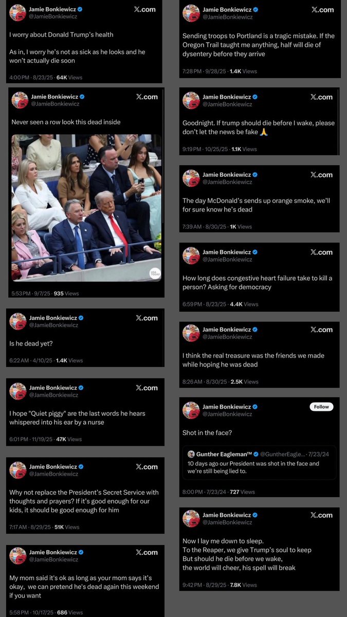 DataRepublican's tweet image. You are doing the favorite trick of the left: playing victim and crying tyranny at the slightest bit of accountability.

You do deserve to be locked up forever, because it’s clear you enjoy nothing more than seeing people die for disagreeing with you.

And instead you are free —…