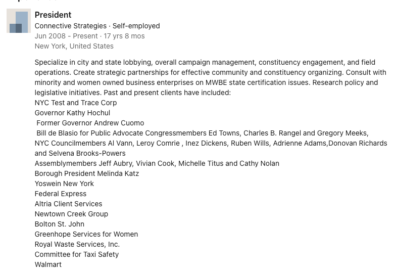 joewrote's tweet image. The main character of this 'story' is a Walmart and FedEx lobbyist complaining Mamdani denied her access. Good.