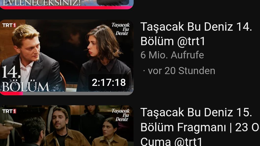 24 saat olmadan 6 milyonu gecmis. Seyirci bölüme bayildi :)  #TasacakBuDeniz