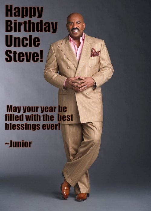 Happy Birthday Uncle Steve Harvey ! #birthday #celebration #TheGOAT