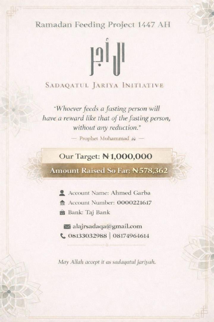 Al_ajrsadaqa's tweet photo. Update on our Ramadan Feeding Fundraiser 🙏
Let’s keep sharing and donating 
Jazakhumullahu khairan https://t.co/gCFJxhCZJO