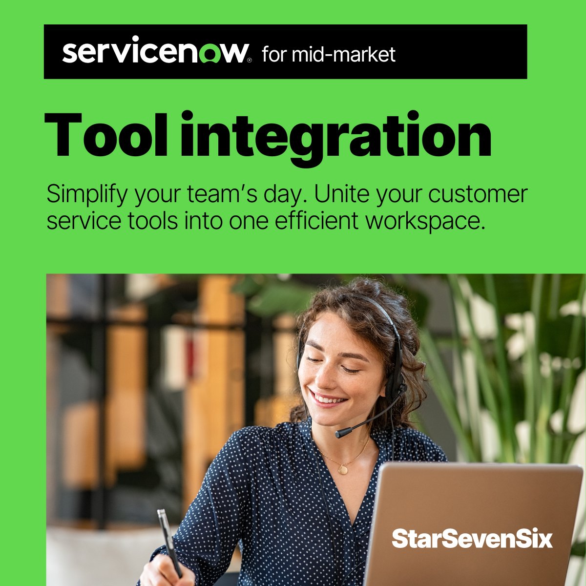 Disconnected tools slow you down. 

ServiceNow for Mid-Market integrates your support tools seamlessly, boosting efficiency and response times. 

Learn More:  starsevensix.com/products/servi…

#ToolIntegration #EfficientSupport #ServiceNowMidMarket