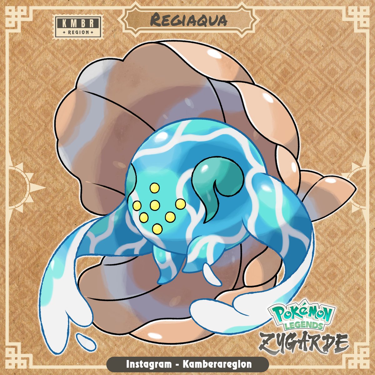 _ferred's tweet image. Regiaqua - the Wave Pokémon

Type: Water
Ability: Clear Body/ Water Absorb/ Storm Drain(hidden)

#Pokémon #Fakemon