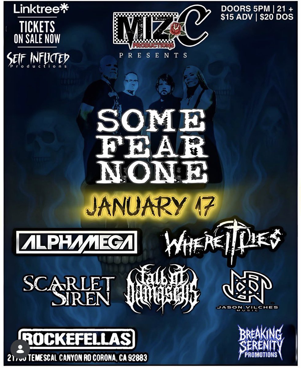 somefearnone's tweet photo. Tonight in Corona Ca!!!🤘 https://t.co/4QPGruecXH