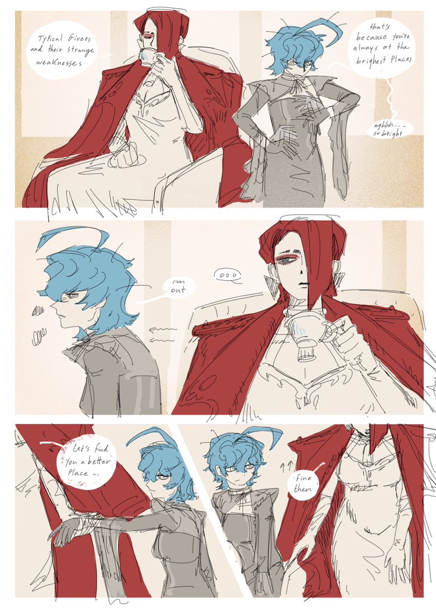 DingBingDB's tweet image. Kyoutoni ( kyouka &amp;amp; cthoni ) mini comic 
Read from right to left 
#gachiakuta