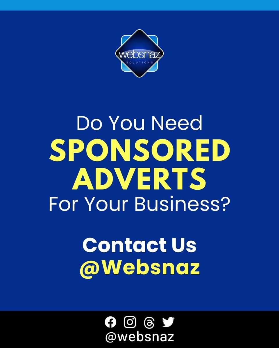 WebSnaz's tweet photo. @retweets_9ja You should (if it will be convenient for you).

We @WebSnaz Solutions offer these Design &amp; Digital Marketing Services:
We offer the following services:
👉 Website Design and Mgmt.
👉 Social Media Page Mgmt.
👉 Flyer &amp; Post Designs 
👉 Website Design Training 
👉 Sponsored IG Ads https://t.co/11FJD0ZVN2