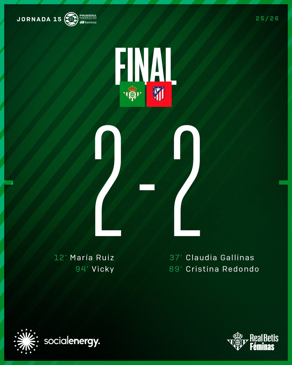 90’ (+7) ⏱⚽️ Final del partido.

#RealBetisAtletiB