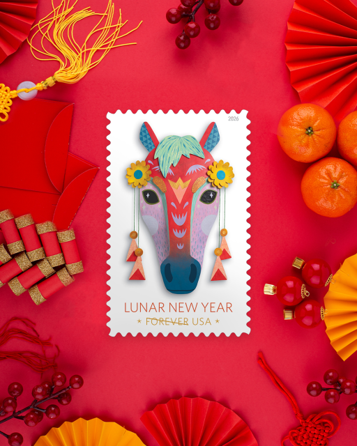 Ring in the Lunar New Year (Feb. 17) with the Year of the Horse Stamp 🐎 Symbolizing energy, independence, and new beginnings. Stamp available on Feb. 3. Pre-order yours today: b.link/gtvzlw13 #LunarNewYear #Stamps #USPS #USPSEmployee