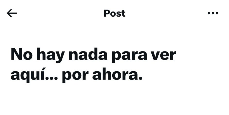 Hola <a href="/MPlusDeportes/">Movistar Plus+ Deportes</a>, seguro que ha sido un descuido, pero se os ha borrado este tuit. Suerte que estaba yo aquí para avisaros y que podáis volver a publicarlo... ¡de nada!!