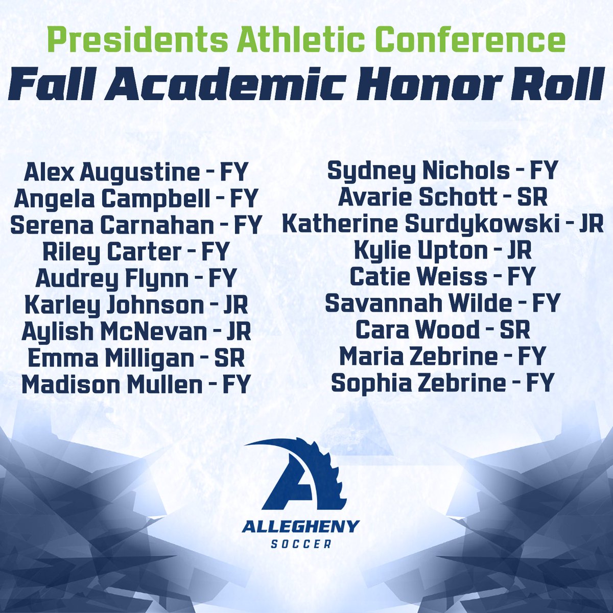 Allegheny College Women's Soccer tweet media