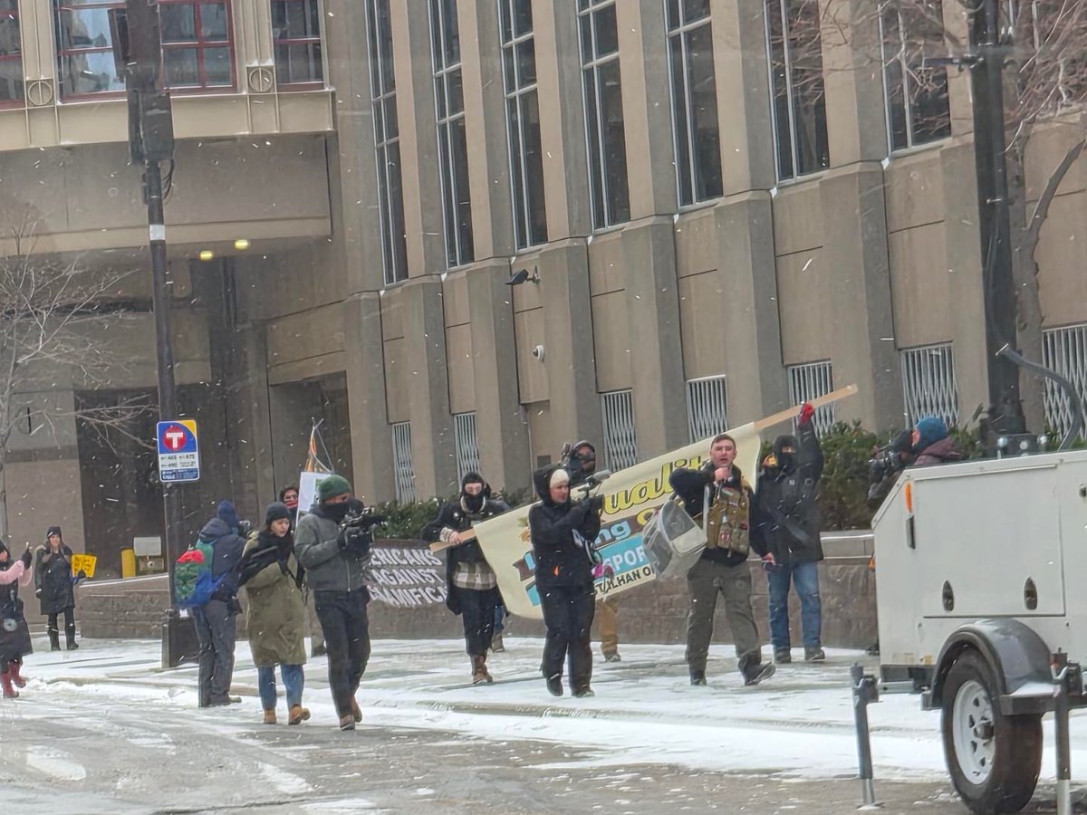 that dork ass “jake lang” tried to have an anti-muslim march in minneapolis and got like 10 people LMAO