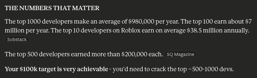 EthanClar8's tweet photo. interesting... Roblox game devs. why aren't more people doing this https://t.co/NEeW1IUxST