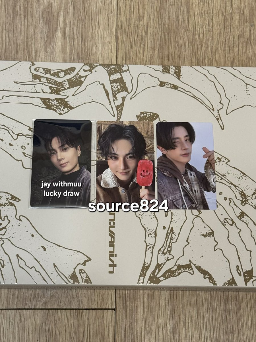 source824's tweet image. WTS LFB PH ONLY

Enhypen The Sin Vanish

Afterlight album (unsealed) - P120
Jungwon pc - P200
Jake pc - P180
Jay Withmuu LD - P500

• ETA: Jan 30
• 50% dp / rembal once arrived on ph address
• MOD: J&amp;amp;T only

Prio album taker. DM to reserve. 😊