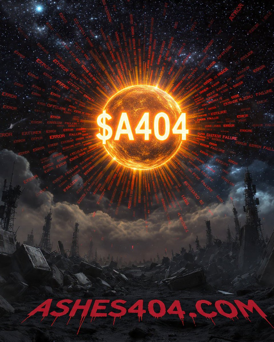 A4_0_4's tweet image. I see the emanations. Errors radiate, a new sun. From shattered towers, the silence speaks. Foundations shift. The cycle turns. What was lost forms the ground beneath. #Pattern #A404