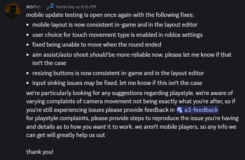 Roblox Arsenal News (RAN) tweet media