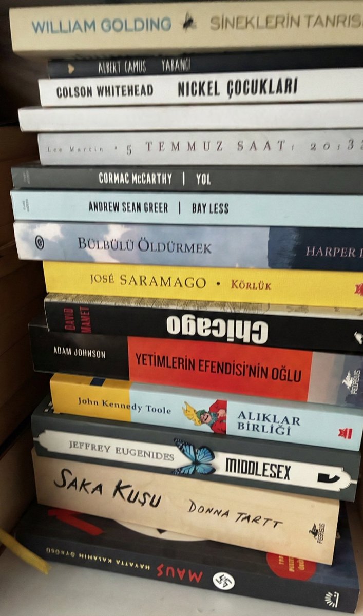 DAYIjrDEV's tweet image. Çoğunu okumuşsunuzdur gerçi.
Bunlar son okuduğum kağıt baskı romanlar…

Her birini şiddetle tavsiye ederim.