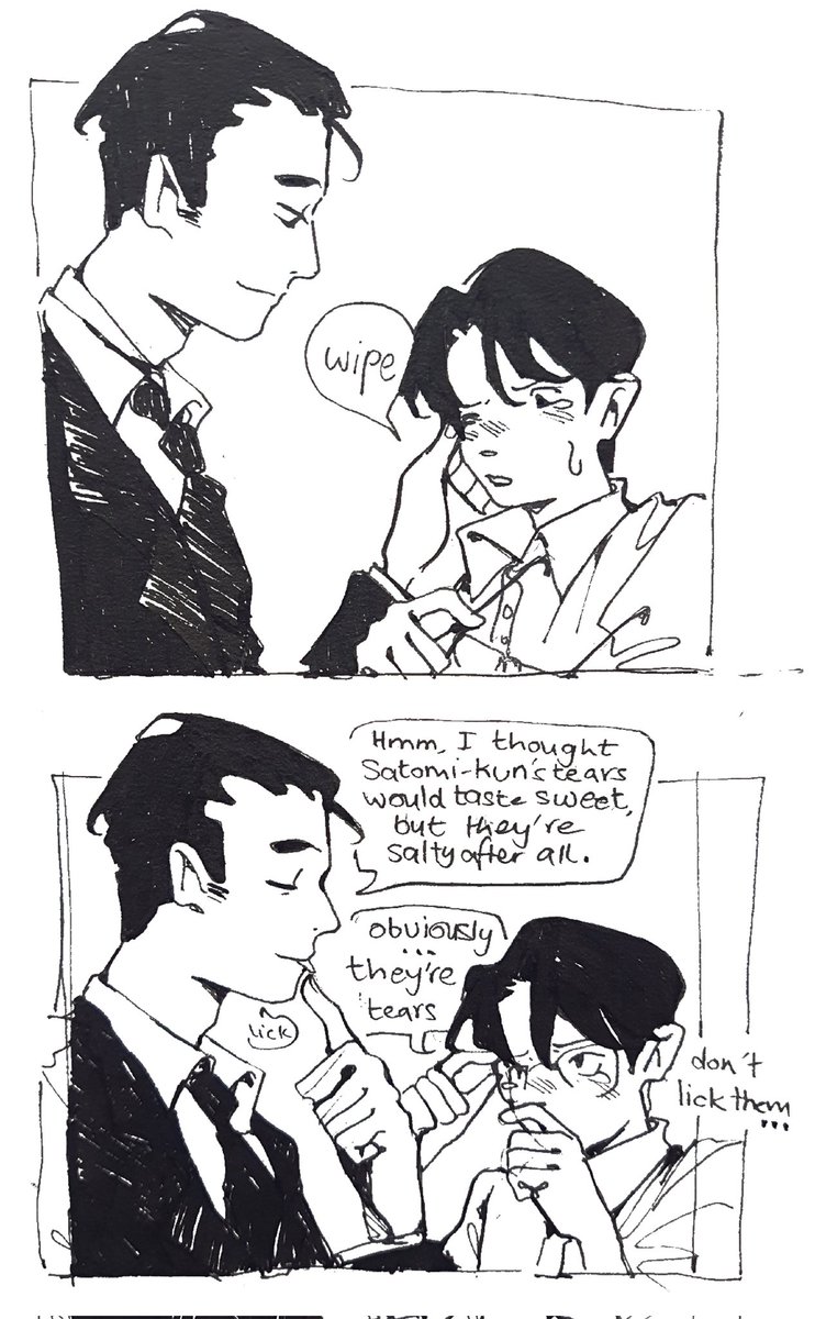 he was probably crying because of kyouji in the first place...