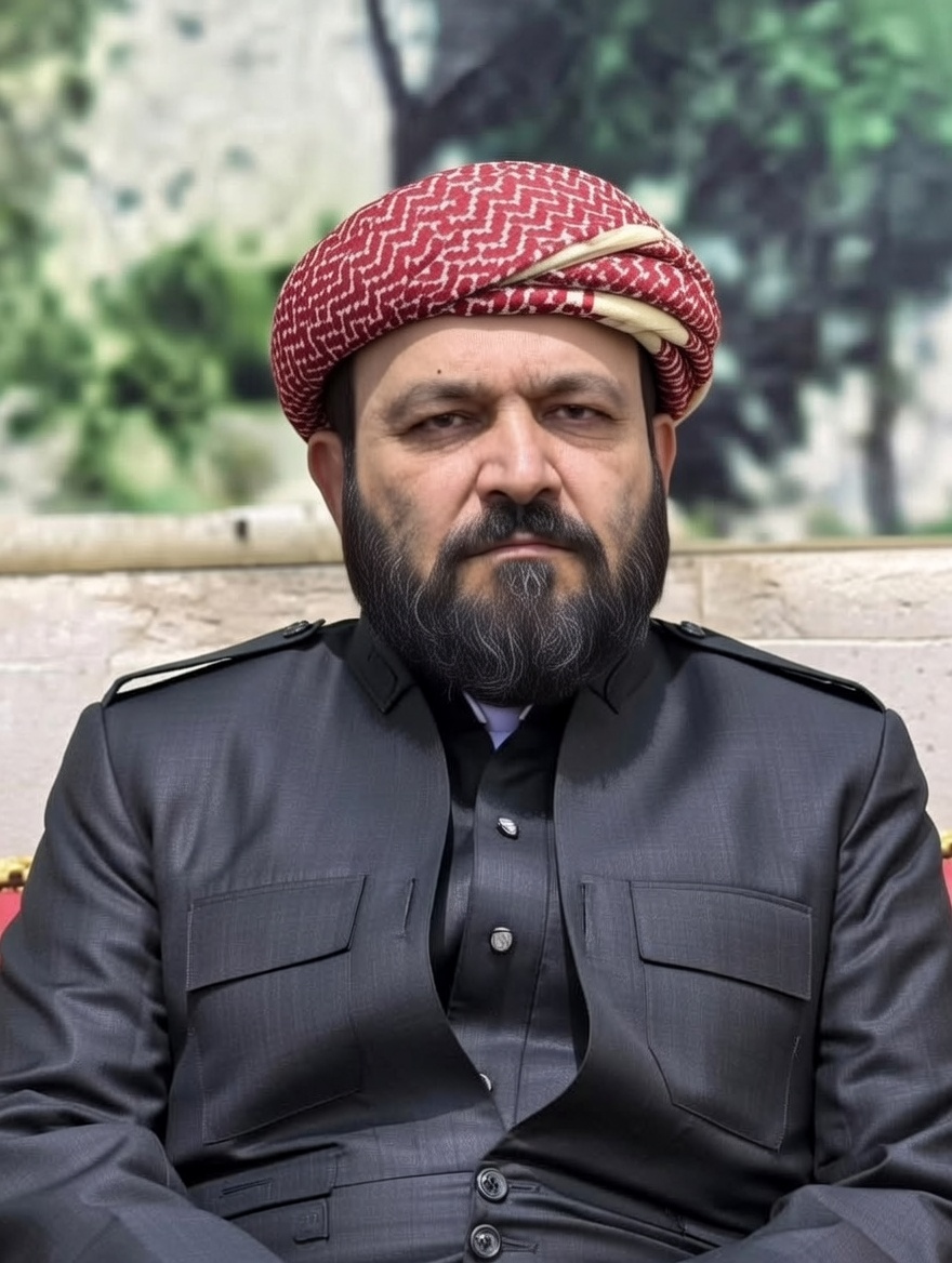 DEEBState's tweet image. أسد بني هاشم الملا جهاد عيسى الشيخ زعيم كردستان سوريا والعراق وسائر المشرق.