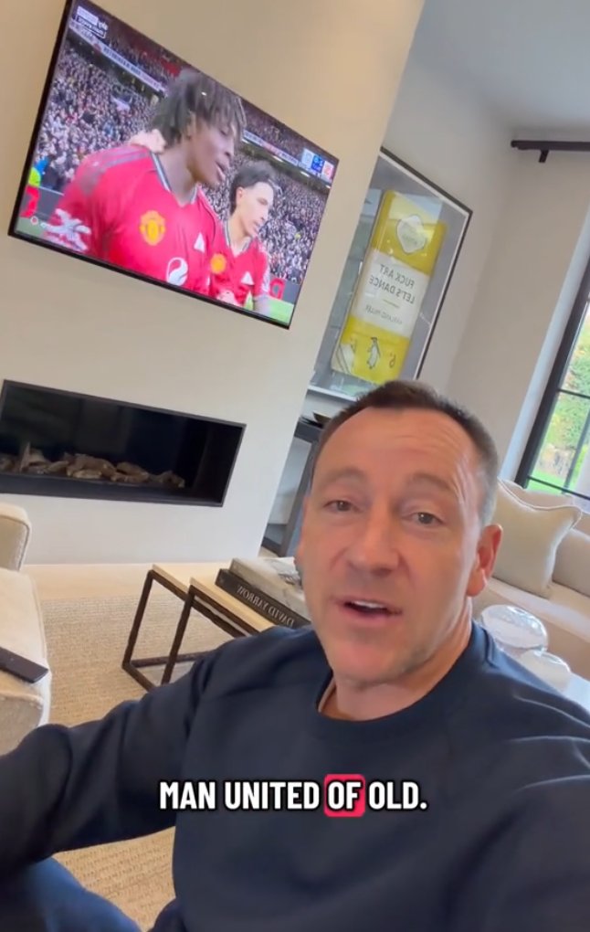 StakeFootball's tweet photo. 🚨🗣️| John Terry on the Manchester derby:

"Wow! What a performance from Man United... this is the Man United of old. Attacking, free-flowing football, pace up front. So good to see Carrick get his opportunity." https://t.co/i7GSWpcEba