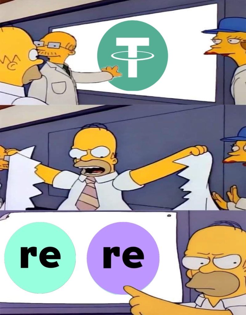 Day 5 of posting @re memes Homer found the upgrade. Did you? #ReCommunity  #reUSD #reUSDe