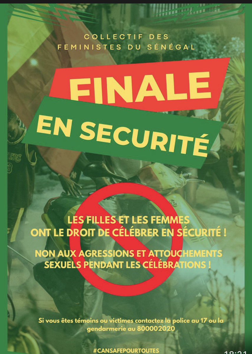 CollFemSn's tweet image. ‼️‼️‼️ 
Maanko wuti ndam li ci securité!