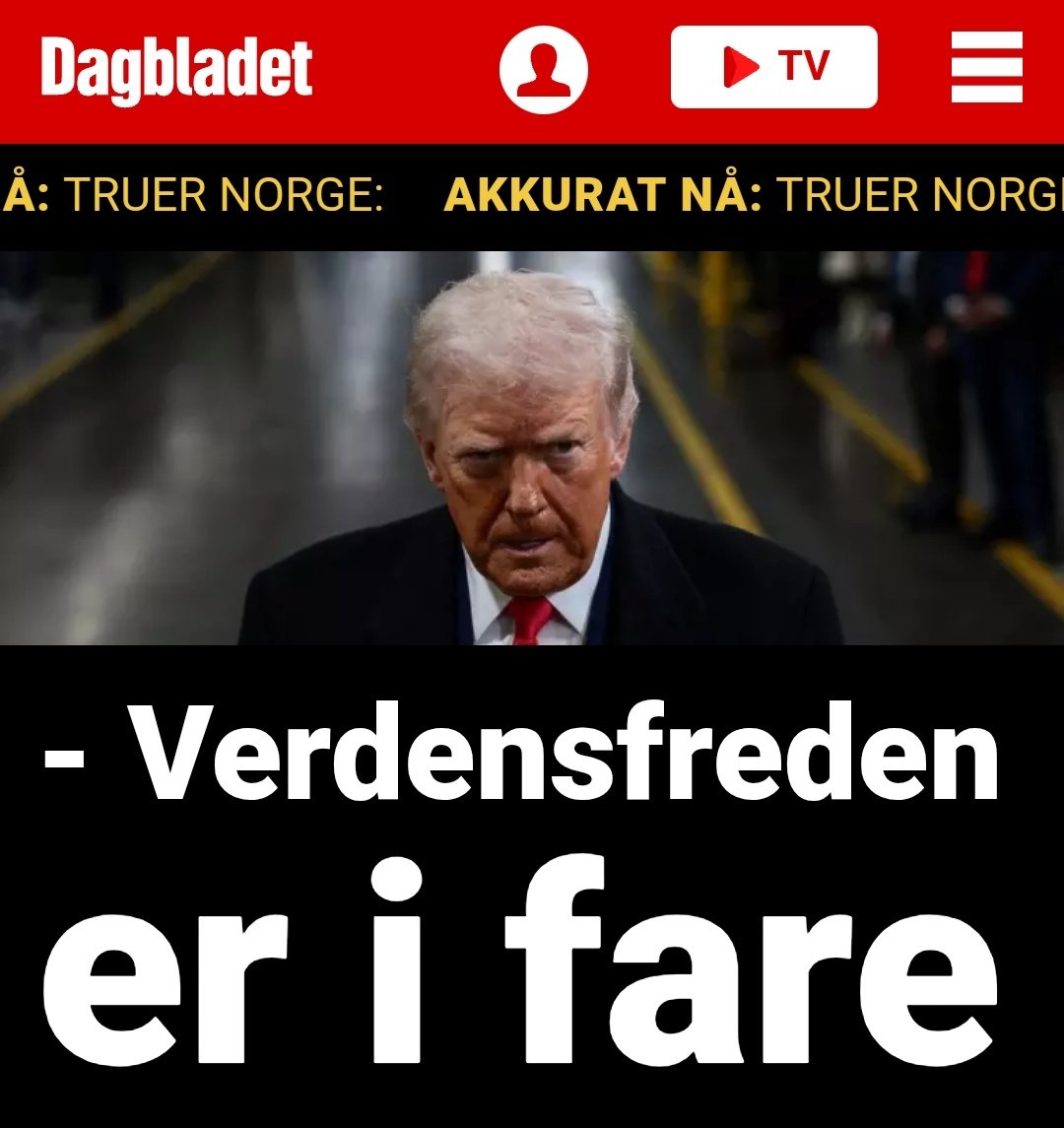 AND HERE IT IS AMERICA🤦
TRUMP THREAT TO WORLD PEACE 🤦 THIS IS NOW ALL OVER THE NEWS HERE IN EUROPE 🤷 AMERICA IS NOW CONSIDERED THE BIGGEST GLOBAL THREAT 🤷 WE JUST DONT UNDERSTAND WHY AMERICA WONT STOP THIS MADNESS AND REMOVE THE TRUMP ADMINISTRATION 🤷