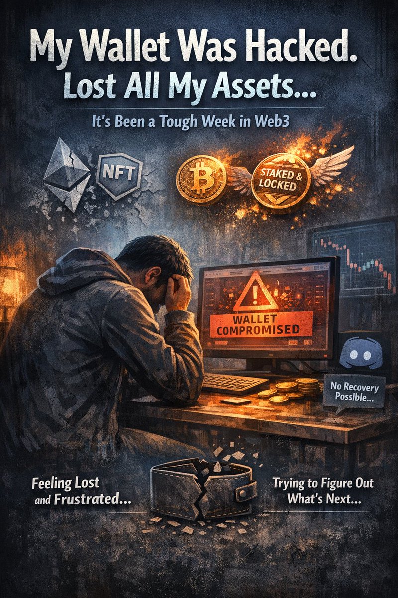 It’s been a very tough week for me, I’ve been trying to cope but honestly it hasn’t been easy.

My 6 years wallets was compromised in a very strange way and all my assets were gone tokens and NFT got wiped out and it hasn’t been going well with me because the wallet holds a