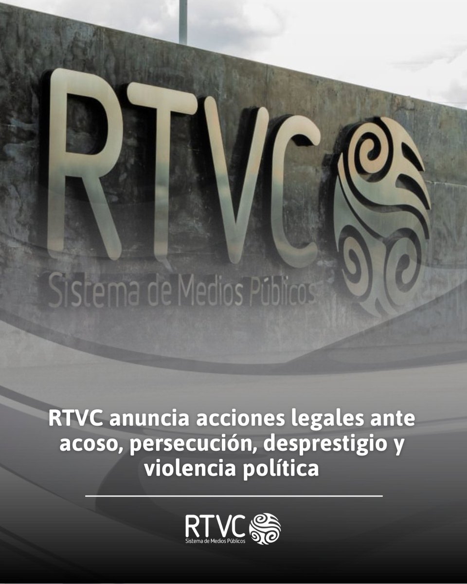 🚨 ATENCIÓN 🚨 El Sistema de Medios Públicos del Estado colombiano y su gerente Hollman Morris anuncian que tomarán acciones judiciales y disciplinarias para proteger a la entidad y a sus colaboradores ante los ataques del señor Daniel Briceño, candidato del Centro Democrático,