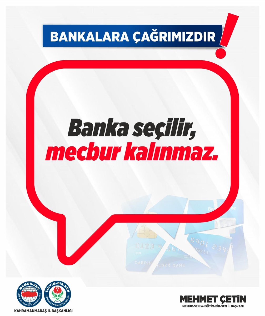 Promosyon değil, 
teklif komik."

Bu promosyon yakışmadı. 

#Kahramanmaraş I #EğitimBirSen l #BankaTercihimDeğişti I #ÖğretmeneDeğer I #EmeğeSaygı I #PromosyonGerçeği