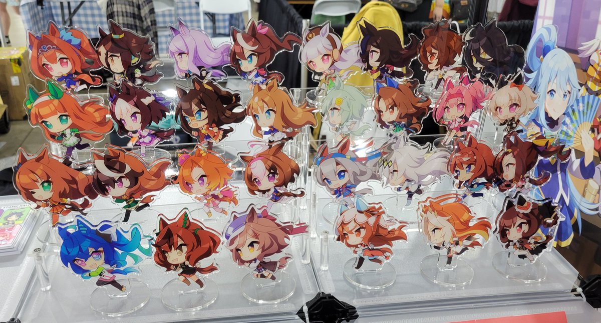 I'm at Anime Impulse LA, table 6102!  I'm debuting my brand new umamusume standees!!