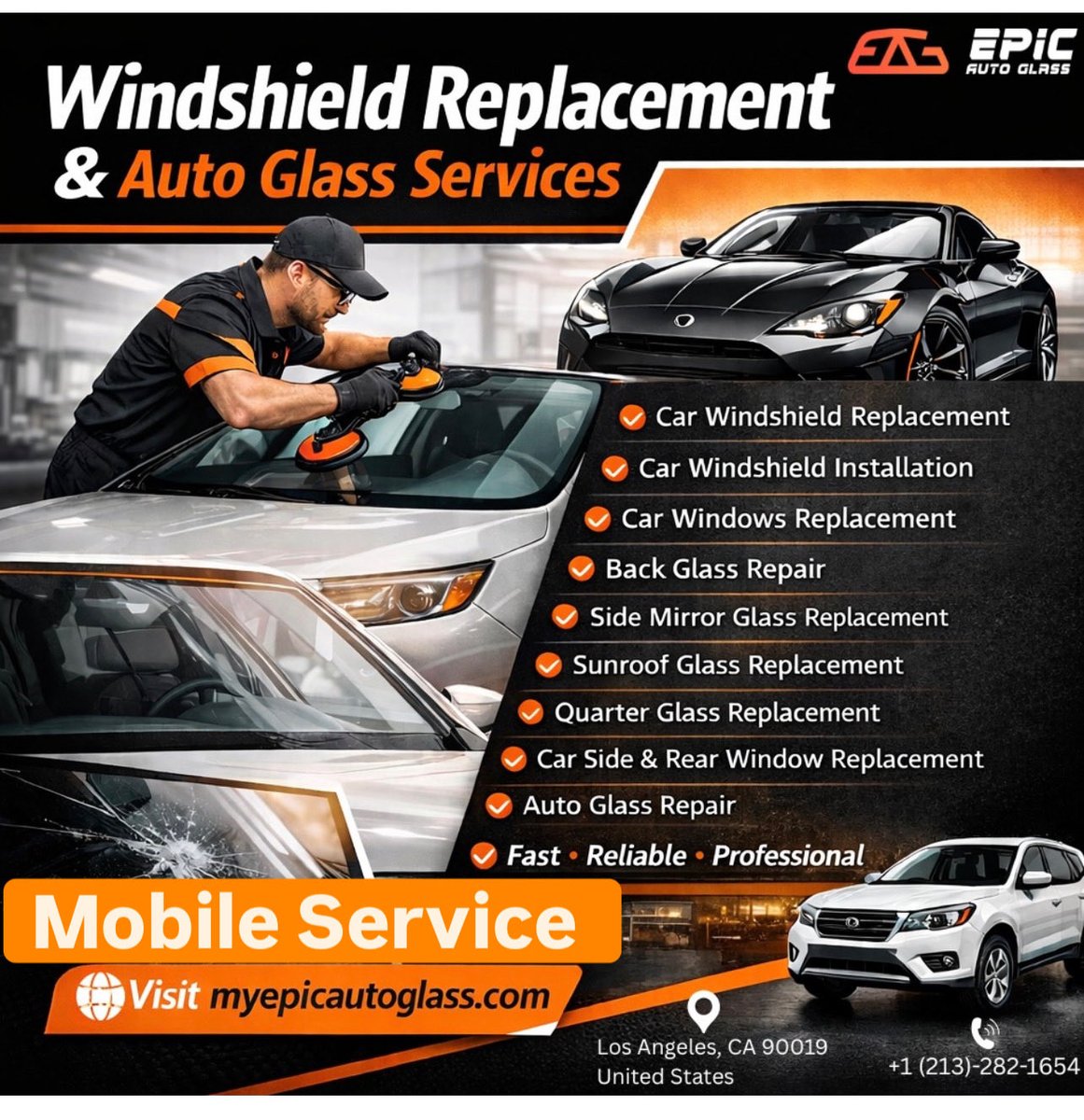 EpicAutoGlass1's tweet image. Mobile auto glass repair and windshield replacement in Cudahy, California, serving Cudahy City Hall Lugo Park (bordering city) ☎️ (213) 377-8277
myepicautoglass.com/service-areas/… #autoglass #windshield #backglass #carwindow #semitrucks