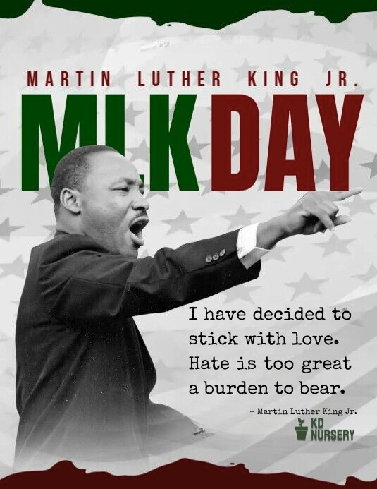 kd_nursery's tweet photo. Martin Luther King Jr. showed us the power of hope, love, and courage. Today, let’s honor him by making a difference. 🤍 

#MLKDay #MLKLegacy #UnityAndJustice #PeaceAndEquality #DreamBig #SocialChange https://t.co/JBxYN4zo4C