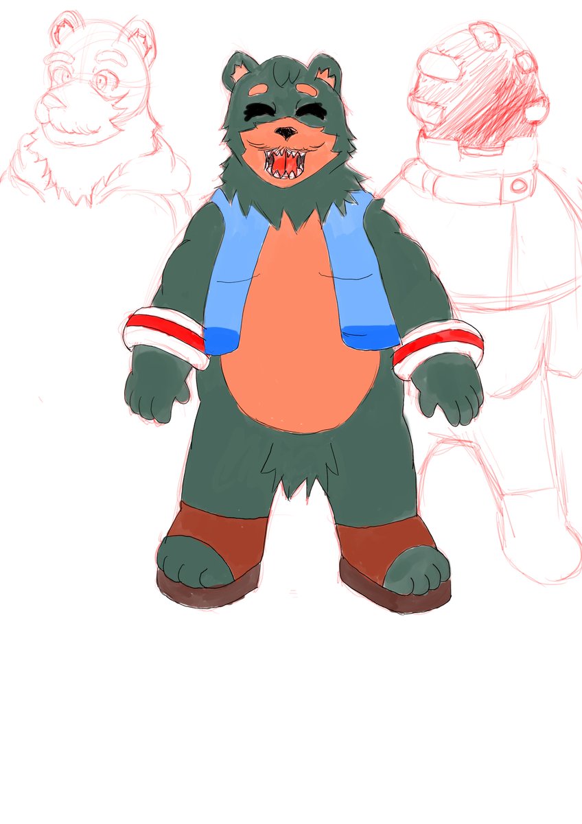 BrickleBork's tweet photo. drawing i did on 1/16/26 stream #bear #sketch #drawing https://t.co/fAIZrZqaXA