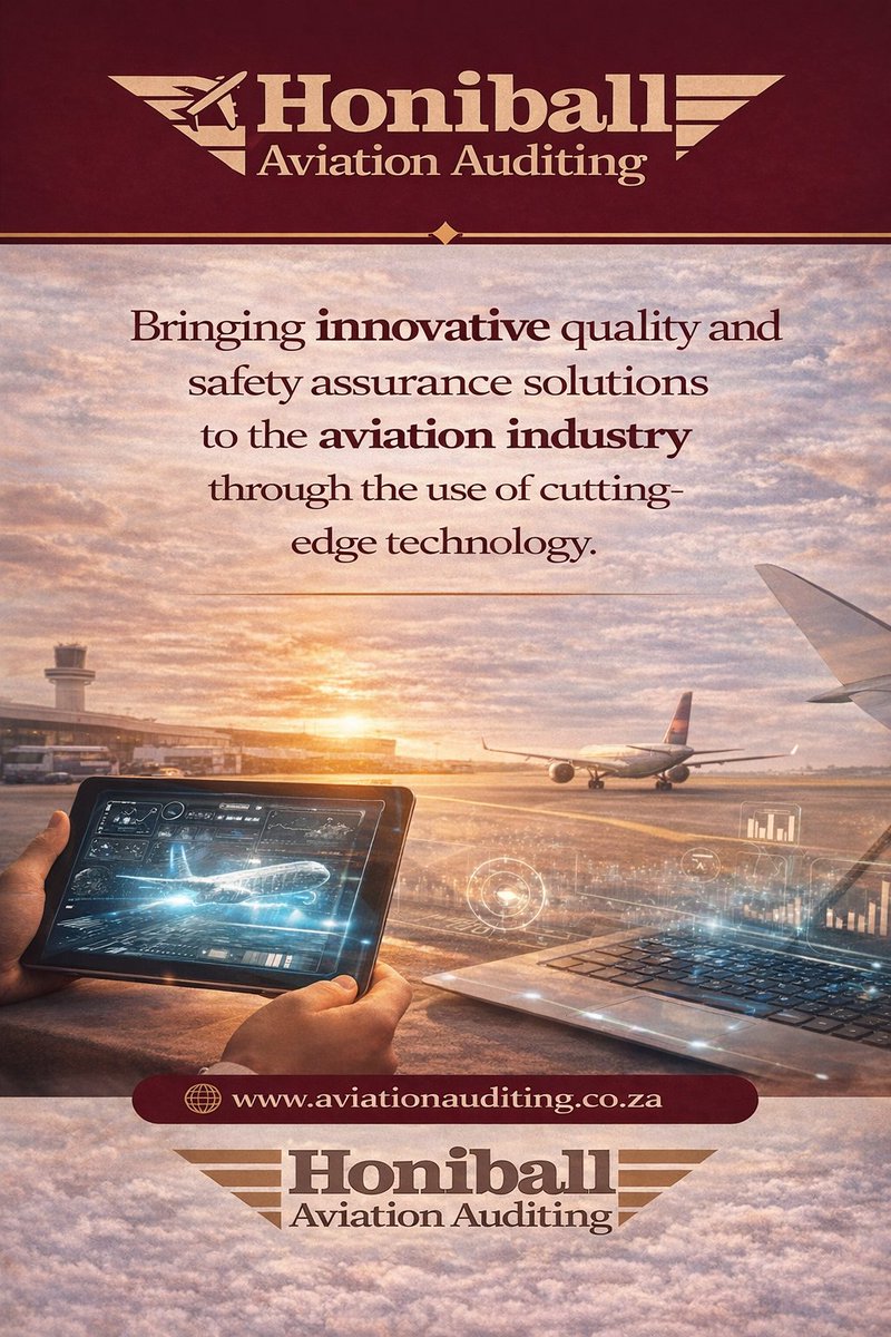 AviationAudit's tweet photo. Honiball Aviation Auditing

CAA-ready auditing &amp; compliance support
Online &amp; on-site audits | Confidence &amp; compliance
More time to run your business — or go flying:

🌐 https://t.co/ebkBHOVt2u https://t.co/dsovKPIbBC