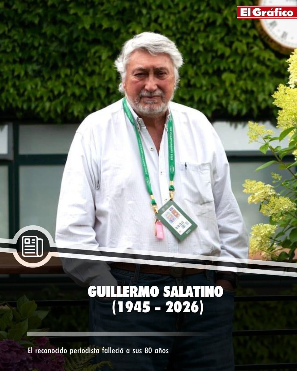 elgraficoweb's tweet image. ⚫ El deporte de luto: murió Guillermo Salatino a los 80 años 

🔝Un emblema del periodismo deportivo y un pionero en el tenis. Cubrió más de 100 Grand Slams y difundió las épocas doradas durante décadas 🎾

🗣️ "Marcó el camino de muchas generaciones de profesionales y amplió la…
