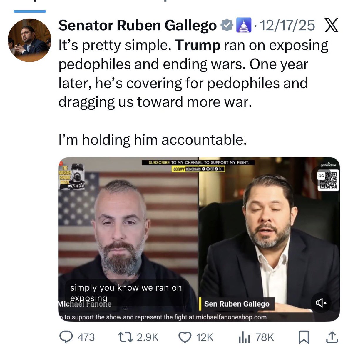 filipprl's tweet image. @MariaCorinaYA can’t credibly claim she’s seeking @realDonaldTrump’s support while publicly courting @SenRubenGallego —an open and declared antagonist of Trump. 
You can’t play both sides and expect trust from either. Politics isn’t theater; alliances matter. If you’re asking for…