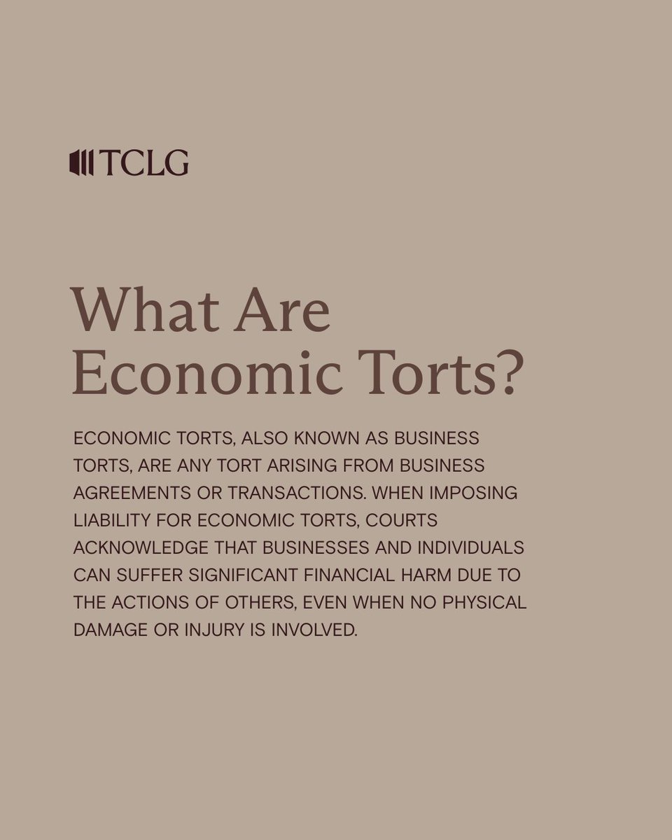 The Campbell Law Group helps Florida businesses recover from economic tort damage. Contact us today to speak to one of our experienced lawyers to tell us about your case and discuss your options. #torts