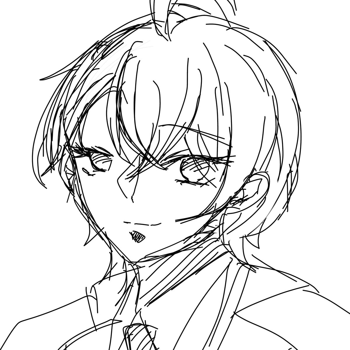 #シラヌイカルテ
スマホ指描き6分クオリティです。