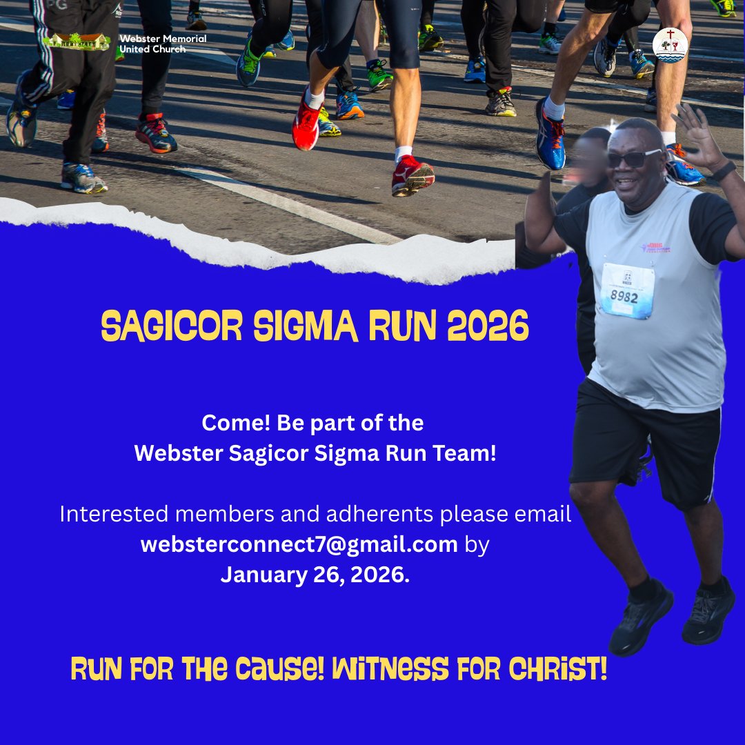 wmucja's tweet image. Join us as we witness for Christ at the Sagicor Sigma Run 2026. Want to join the team? See the details to join the team. 
#runforthecause 
#WitnessforChrist
#SigmaRun