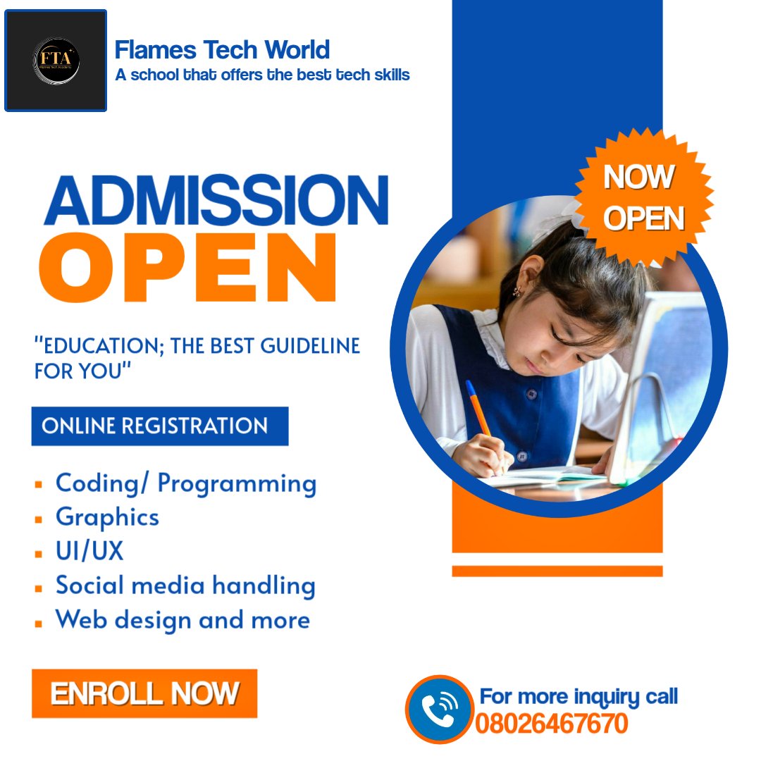 helpa_soul's tweet photo. 🚀 *_Ignite Your Tech Journey with FLAME TECH WORLD_* 🔥
*Master UI/UX, Coding, Graphics, Web Design, Development & More 💻✨* ```Join the trend``` 🤝
*#FlameTech*
*#TechSkills*
*#FutureReady* https://t.co/QsnkUaNKJ1