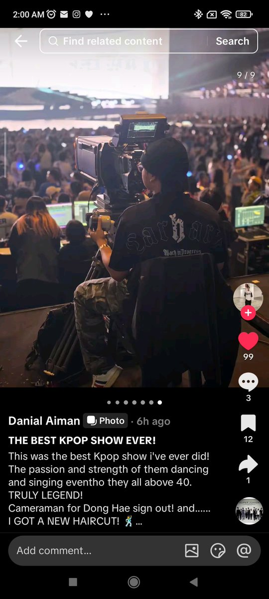 rindakoban's tweet image. 1 of #SS10KL cameramen (whose job was to shoot Donghae) said "this is the best kpop show I've ever did"

I'm proud to be Suju's fans 😊💙

vt.tiktok.com/ZSaeDQBGt/