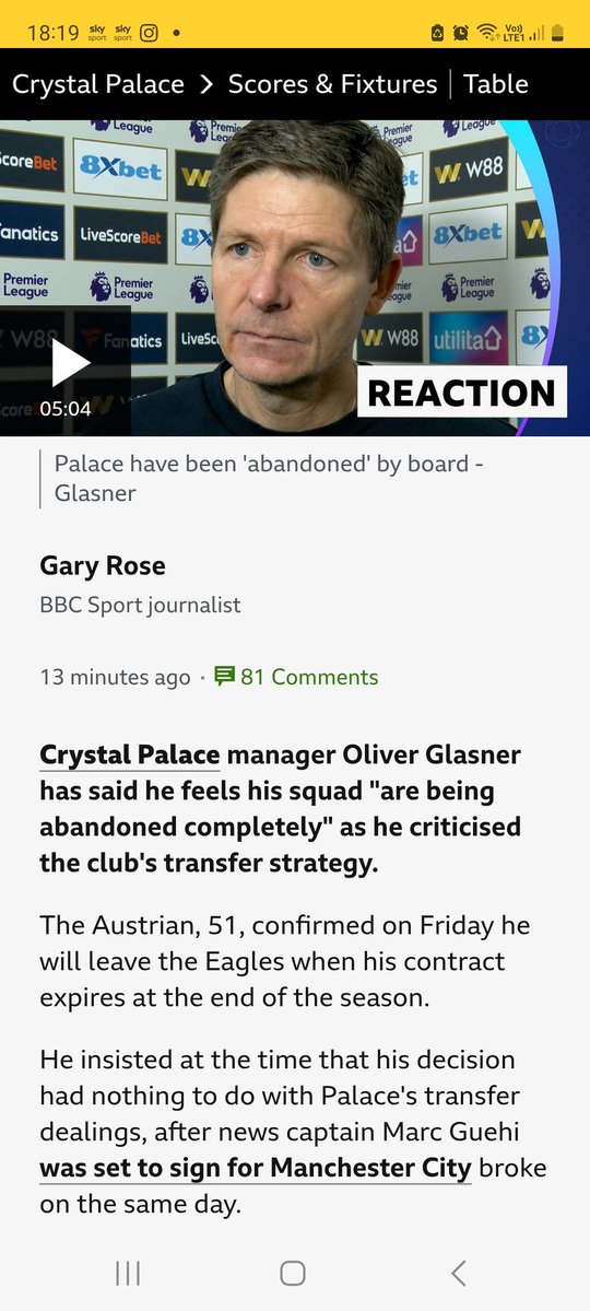 AMShape's tweet image. #lufc Palace not in a great place. Could be dragged in certainly. Shame for them really