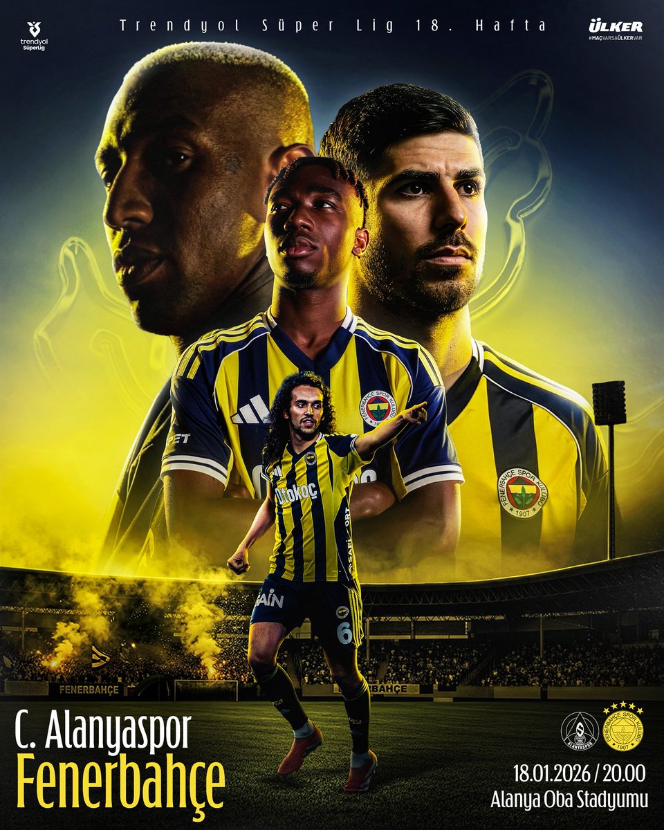 🆚 C. Alanyaspor 
🗓 18 Ocak Pazar  
🕗 20.00
🏟 Alanya Oba Stadyumu        
📲 #ALYvFB