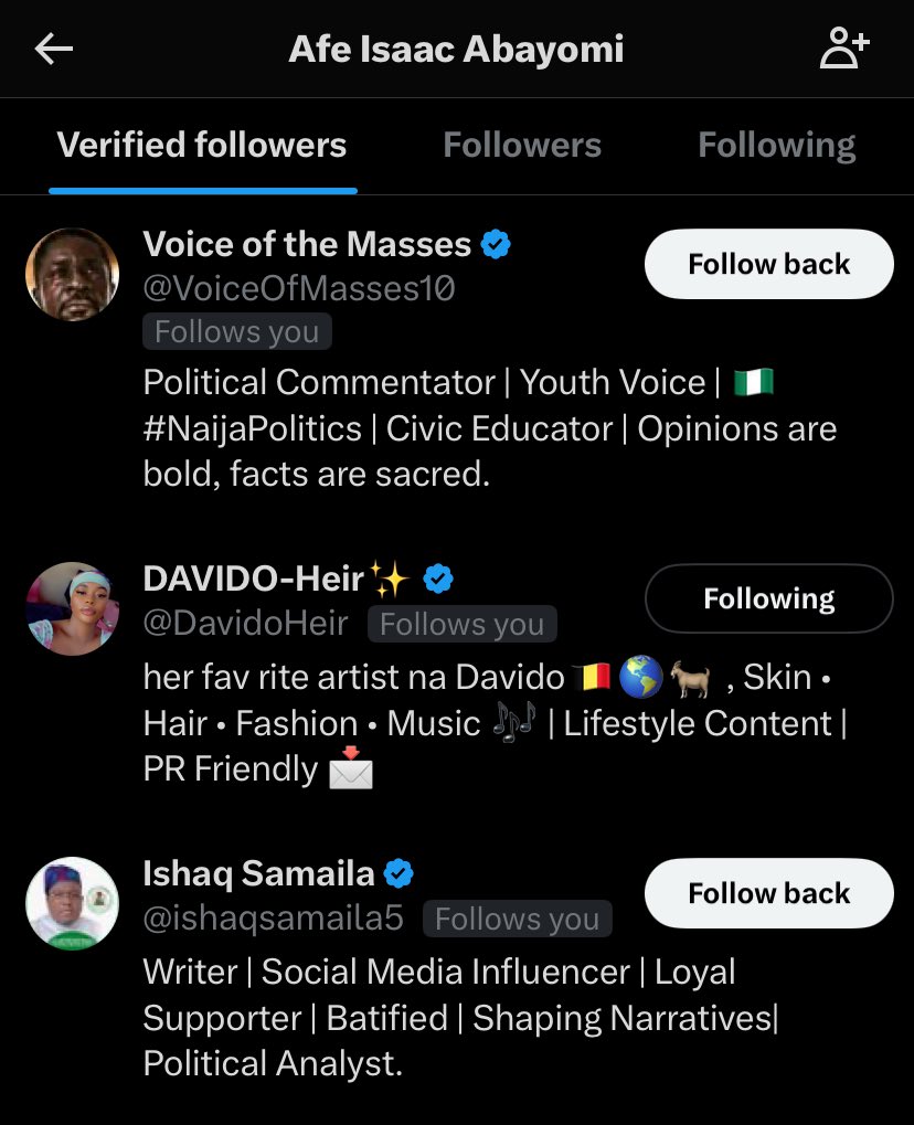 OnlyOneAfe's tweet image. Wanna increase the number of verified account following me.

Who’s gonna be the first verified account to follow me after this tweet? 😩😩😩