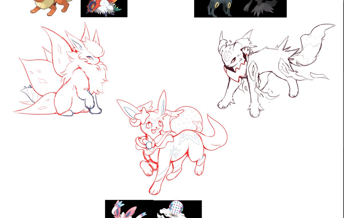 tin_token's tweet image. more eeveelution creatures:33 check comments for preclaim info&amp;lt;3