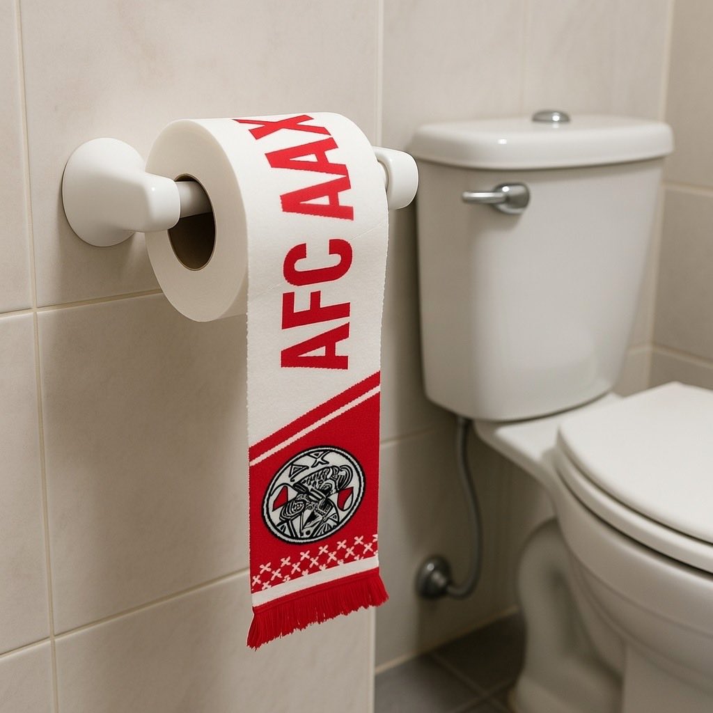 Nieuwe sjaal is enorm populair onder de Ajax fans. #ajagae #Ajax